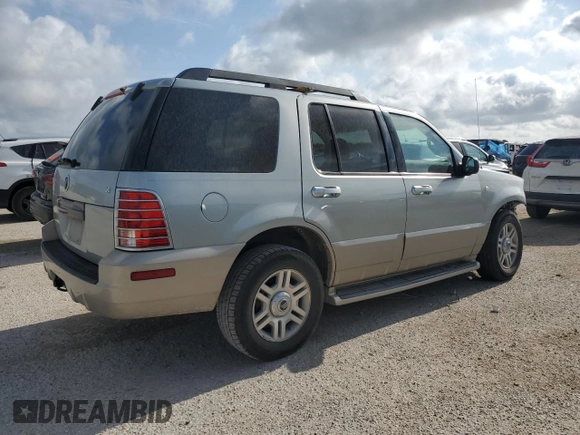 2005 Mercury Mountaineer Convenience z VIN 4M2ZU66W45ZJ05518, wystawiony jako Copart lot #62868264 z przebiegiem 152 479 mil mil oraz Szkoda całkowita • Salvage title. Historia ofert i sprzedaży dostępna na DreamBid. Obrazek 3.