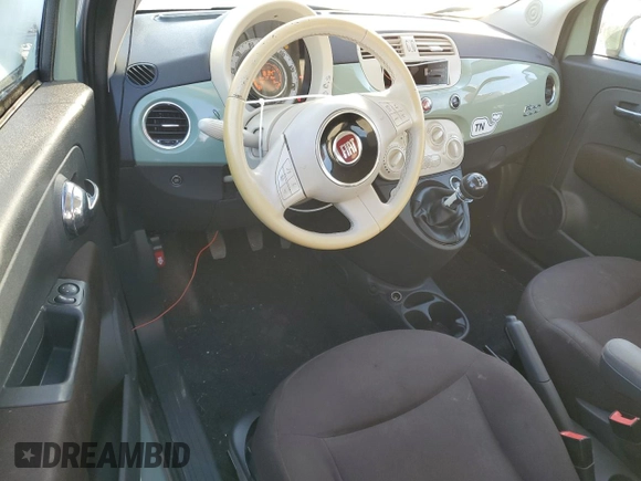 2013 FIAT 500 Pop with VIN 3C3CFFAR9DT543839, listed as a Copart auction lot 50537445 with 166,177 mi miles and Salvage Title. Bid and sale history available at carsss.com. Image 8.