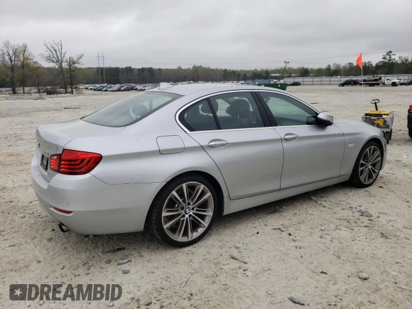 2015 BMW 5 Series 535i with VIN WBA5B1C53FD921981, listed as a Copart auction lot 48983675 with 100,397 mi miles and Salvage Title. Bid and sale history available at carsss.com. Image 3.