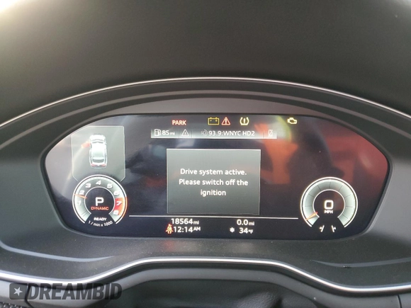2022 Audi S5 Sportback Premium Plus z VIN WAUC4CF58NA035308, wystawiony jako Copart lot #78783284 z przebiegiem 18 564 mil mil oraz Szkody całkowita. Historia ofert i sprzedaży dostępna na DreamBid. Obrazek 9.