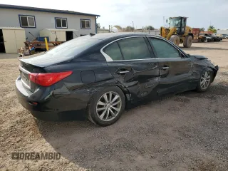 2014 Infiniti Q50 Hybrid Premium with VIN JN1AV7AP2EM692078, listed as a Copart auction lot 86895944 with 123,940 mi miles and Salvage title. Bid and sale history available at DreamBid. Image 3.