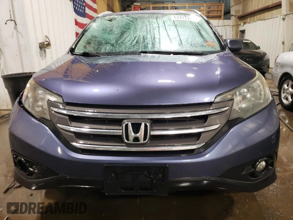 2013 Honda CR-V EX-L with VIN 2HKRM4H72DH667407, listed as a Copart auction lot 51111705 with 170,397 mi miles and Salvage Title. Bid and sale history available at carsss.com. Image 5.