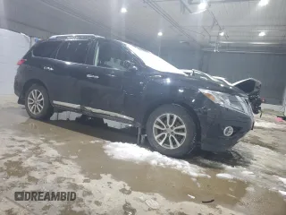 2016 Nissan Pathfinder SV with VIN 5N1AR2MM6GC619578, listed as a Copart auction lot 44746755 with 92,806 mi miles and Salvage Title. Bid and sale history available at carsss.com. Image 4.