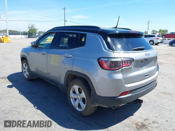2020 Jeep Compass Latitude with VIN 3C4NJDBB9LT248652, listed as a IAAI auction lot 42237769 with 131,261 mi miles and . Bid and sale history available at DreamBid. Image 3.