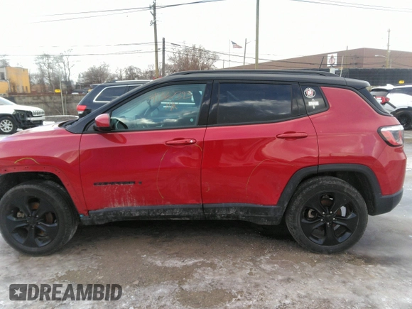 2019 Jeep Compass Latitude with VIN 3C4NJDBB3KT623143, listed as a IAAI auction lot 41367393 with 63,314 mi miles. Bid and sale history available at carsss.com. Image 14.