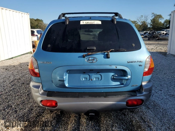 2004 Hyundai Santa Fe GLS with VIN KM8SC73D64U677426, listed as a Copart auction lot 75609674 with 208,072 mi miles and Clean Title. Bid and sale history available at carsss.com. Image 6.