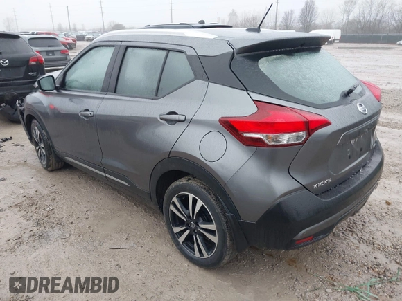 2019 Nissan Kicks S with VIN 3N1CP5CU0KL516193, listed as a IAAI auction lot 41474237 with 50,357 mi miles and . Bid and sale history available at carsss.com. Image 3.