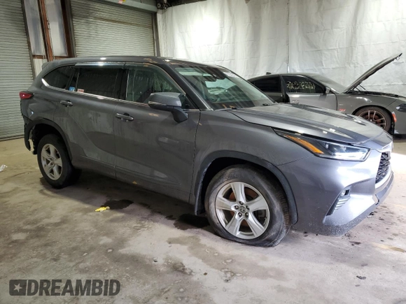 2021 Toyota Highlander L with VIN 5TDCZRBH6MS528171, listed as a Copart auction lot 50648405 with 75,297 mi miles and Clean title. Bid and sale history available at DreamBid. Image 4.