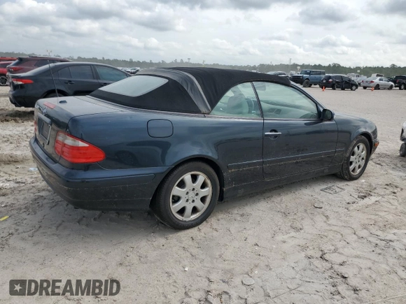 2002 Mercedes-Benz CLK with VIN WDBLK65G32T114364, listed as a Copart auction lot 54966935 with Not Provided miles and Clean Title. Bid and sale history available at carsss.com. Image 3.