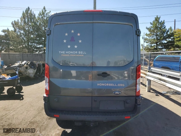 2016 Ford Transit Cargo Van with VIN 1FTYR2CG4GKA83525, listed as a Copart auction lot 71000404 with 75,150 mi miles and Salvage Title. Bid and sale history available at carsss.com. Image 6.