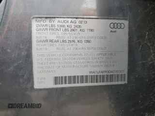 2013 Audi Q5 Premium Plus z VIN WA1LFAFP0DA070307, wystawiony jako Copart lot #52288035 z przebiegiem 142 308 mil mil oraz Nie do naprawy • Non repairable. Historia ofert i sprzedaży dostępna na DreamBid. Obrazek 14.