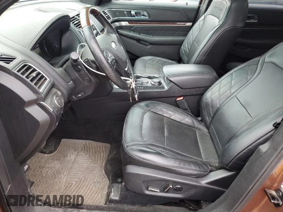 2017 Ford Explorer Platinum with VIN 1FM5K8HT8HGA16023, listed as a Copart auction lot 59529195 with 101,609 mi miles and Salvage title. Bid and sale history available at DreamBid. Image 7.