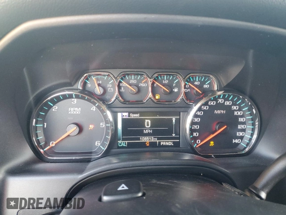 2017 Chevrolet Silverado 1500 LT with VIN 3GCPCREC9HG165694, listed as a Copart auction lot 50611795 with 108,513 mi miles and Salvage Title. Bid and sale history available at DreamBid. Image 9.