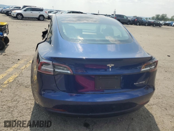 2021 Tesla Model 3 Long Range z VIN 5YJ3E1EB5MF853256, wystawiony jako Copart lot #60751685 z przebiegiem 58 959 mil mil oraz Szkoda całkowita • Salvage title. Historia ofert i sprzedaży dostępna na DreamBid. Obrazek 6.