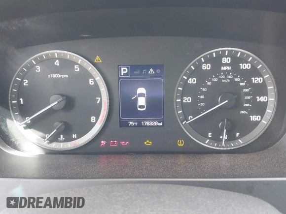2017 Hyundai Sonata SE with VIN 5NPE24AF2HH562152, listed as a IAAI auction lot 41883250 with 178,328 mi miles. Bid and sale history available at carsss.com. Image 7.
