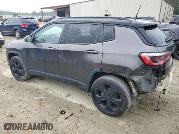 2019 Jeep Compass Altitude with VIN 3C4NJDBB4KT661545, listed as a Copart auction lot 59370195 with 81,595 mi miles and Salvage title. Bid and sale history available at DreamBid. Image 2.