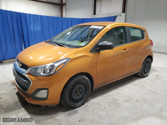 2020 Chevrolet Spark LS with VIN KL8CB6SAXLC406668, listed as a Copart auction lot 53069535 with 226,905 mi miles and Clean Title. Bid and sale history available at carsss.com. Image 1.