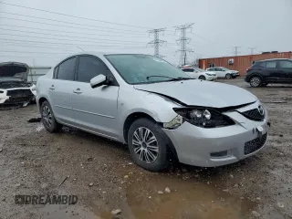 2008 Mazda 3 Sport with VIN JM1BK32F081804357, listed as a Copart auction lot 47356055 with 91,200 mi miles and Salvage Title. Bid and sale history available at DreamBid. Image 4.