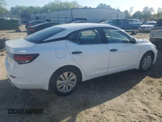 2025 Nissan Sentra S with VIN 3N1AB8BV8SY288089, listed as a Copart auction lot 52110395 with 242 mi miles and Salvage Title. Bid and sale history available at DreamBid. Image 3.