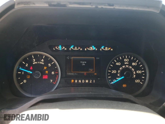 2015 Ford F-150 XLT with VIN 1FTFX1EF7FFC13171, listed as a Copart auction lot 53156575 with 145,292 mi miles and Salvage title. Bid and sale history available at DreamBid. Image 9.