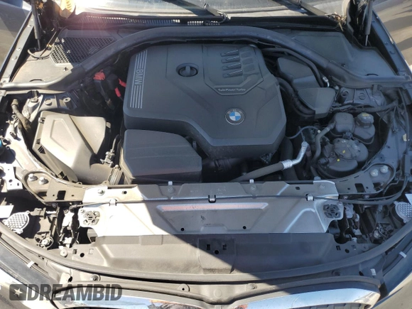 2022 BMW 3 Series 330i with VIN 3MW5R1J00N8C60621, listed as a Copart auction lot 56243465 with 71,940 mi miles and Salvage title. Bid and sale history available at DreamBid. Image 11.