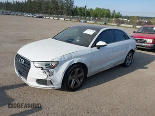 2017 Audi A3 Sedan Premium with VIN WAUAUGFF3H1037902, listed as a IAAI auction lot 42126759 with 155,425 mi miles. Bid and sale history available at carsss.com. Image 16.