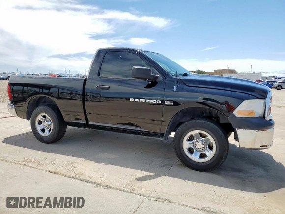 2012 Ram 1500 Express with VIN 3C6JD6AT7CG183408, listed as a Copart auction lot 57630175 with 124,003 mi miles and Salvage title. Bid and sale history available at DreamBid. Image 4.