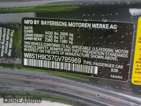 2016 BMW M2 z VIN WBS1H9C57GV785969, wystawiony jako Copart lot #81995033 z przebiegiem 53 184 mil mil oraz . Historia ofert i sprzedaży dostępna na DreamBid. Obrazek 14.