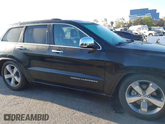 2014 Jeep Grand Cherokee Overland with VIN 1C4RJFCT5EC221015, listed as a IAAI auction lot 41959844 with 78,367 mi miles and . Bid and sale history available at DreamBid. Image 14.