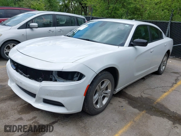 2023 Dodge Charger SXT with VIN 2C3CDXBG3PH518747, listed as a IAAI auction lot 42174270 with 51,956 mi miles. Bid and sale history available at carsss.com. Image 2.