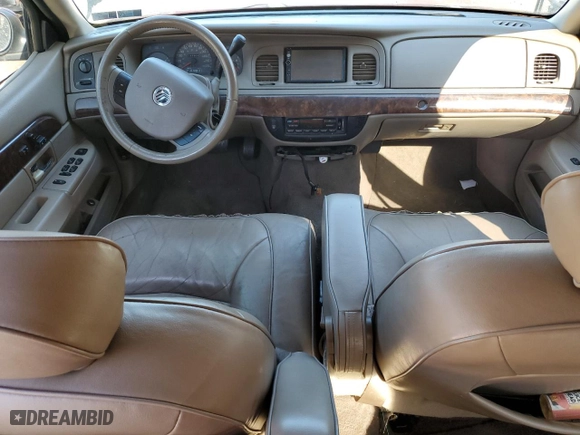 2005 Mercury Grand Marquis LS Premium with VIN 2MEHM75W15X615225, listed as a Copart auction lot 49998395 with 157,904 mi miles and Salvage Title. Bid and sale history available at carsss.com. Image 8.