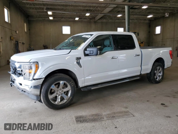2021 Ford F-150 XL with VIN 1FTFW1E88MKE41611, listed as a Copart auction lot 61092115 with 83,277 mi miles and Salvage title. Bid and sale history available at DreamBid. Image 1.