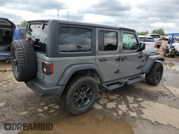 2019 Jeep Wrangler Unlimited Sport S with VIN 1C4HJXDN7KW685659, listed as a Copart auction lot 58549885 with 62,831 mi miles and Clean title. Bid and sale history available at DreamBid. Image 3.
