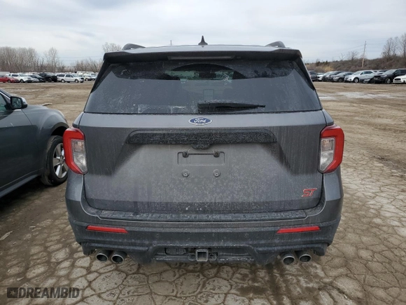 2021 Ford Explorer ST with VIN 1FM5K8GC3MGB79173, listed as a Copart auction lot 46247065 with 97,845 mi miles and Salvage Title. Bid and sale history available at carsss.com. Image 6.