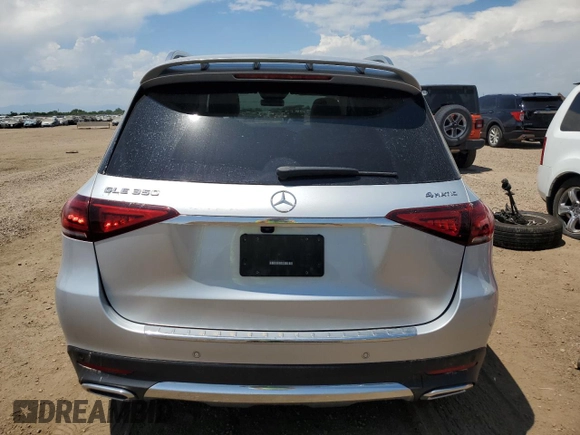 2021 Mercedes-Benz GLE 350 with VIN 4JGFB4KB4MA398254, listed as a Copart auction lot 63298325 with 27,020 mi miles and Salvage title. Bid and sale history available at DreamBid. Image 6.