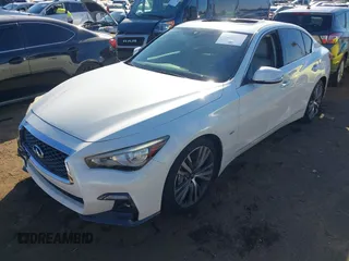 2018 Infiniti Q50 3.0t LUXE with VIN JN1EV7AP5JM362091, listed as a IAAI auction lot 41402140 with 73,355 mi miles. Bid and sale history available at carsss.com. Image 17.
