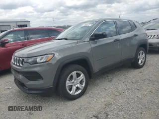 2024 Jeep Compass Sport with VIN 3C4NJDAN9RT600164, listed as a Copart auction lot 50382315 with 3,710 mi miles and Salvage title. Bid and sale history available at DreamBid. Image 1.