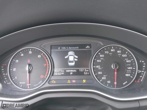 2017 Audi A4 Premium with VIN WAUANAF42HN018808, listed as a IAAI auction lot 42019325 with 90,375 mi miles. Bid and sale history available at carsss.com. Image 7.