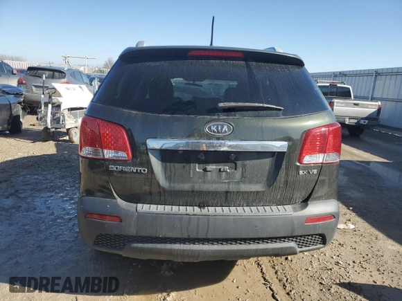 2013 Kia Sorento EX with VIN 5XYKU3A29DG327429, listed as a Copart auction lot 44034675 with Not Provided miles and Salvage Title. Bid and sale history available at carsss.com. Image 6.