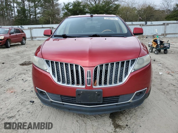 2011 Lincoln MKX with VIN 2LMDJ8JK1BBJ11526, listed as a Copart auction lot 51667125 with 155,234 mi miles and Salvage Title. Bid and sale history available at carsss.com. Image 5.