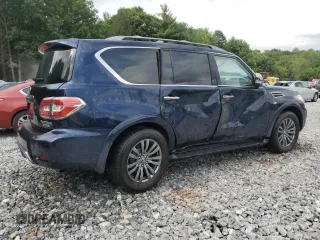 2019 Nissan Armada Platinum with VIN JN8AY2NEXK9759206, listed as a Copart auction lot 58602094 with 78,525 mi miles and Salvage Title. Bid and sale history available at carsss.com. Image 3.