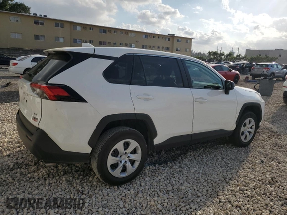 2025 Toyota RAV4 LE with VIN 2T3H1RFV8SC305026, listed as a Copart auction lot 47943895 with 9,187 mi miles and Salvage Title. Bid and sale history available at carsss.com. Image 3.