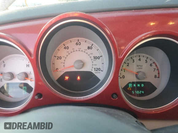 2006 Chrysler PT Cruiser Touring with VIN 3A4FY58B56T360733, listed as a Copart auction lot 78612184 with 57,024 mi miles and Salvage Title. Bid and sale history available at DreamBid. Image 9.