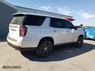 2023 Chevrolet Tahoe Premier with VIN 1GNSCSKD6PR119132, listed as a Copart auction lot 74594664 with 27,716 mi miles and Salvage Title. Bid and sale history available at carsss.com. Image 3.