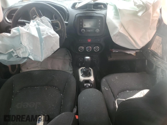 2017 Jeep Renegade Latitude with VIN ZACCJBBB3HPG47518, listed as a Copart auction lot 56196705 with Not provided miles and Non repairable. Bid and sale history available at DreamBid. Image 8.