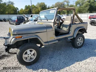 1988 Jeep Wrangler Sahara with VIN 2BCCV8121JB525518, listed as a Copart auction lot 71491994 with 252,317 mi miles and Salvage Title. Bid and sale history available at carsss.com. Image 1.
