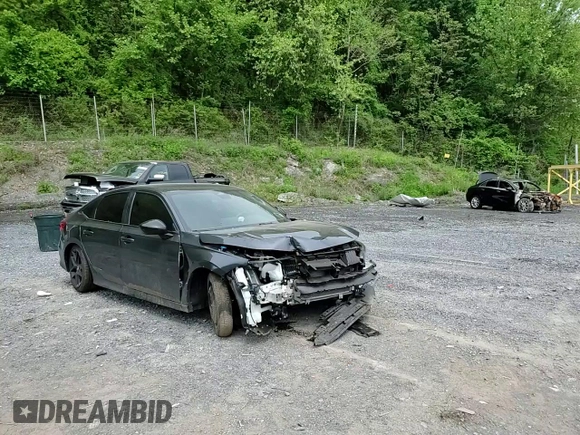 2024 Honda Civic Sport with VIN 2HGFE2F55RH579099, listed as a Copart auction lot 55935325 with 12,093 mi miles and Salvage title. Bid and sale history available at DreamBid. Image 14.