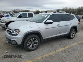 2018 Volkswagen Atlas 3.6L V6 SEL with VIN 1V2MR2CA5JC557721, listed as a Copart auction lot 47652745 with 91,868 mi miles and Salvage Title. Bid and sale history available at carsss.com. Image 1.