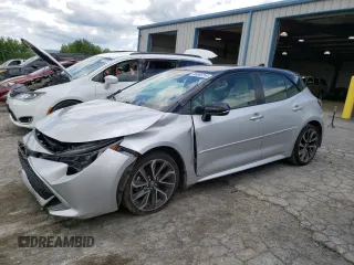 2021 Toyota Corolla Hatchback XSE with VIN JTNC4MBE7M3125871, listed as a Copart auction lot 66865354 with 91,573 mi miles and Salvage Title. Bid and sale history available at carsss.com. Image 1.
