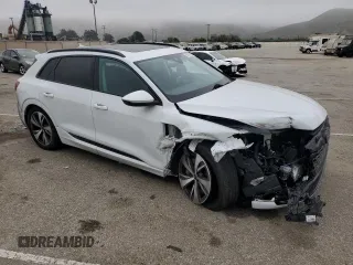 2024 Audi Q8 e-tron Premium z VIN WA14AAGE9RB024394, wystawiony jako Copart lot #69722074 z przebiegiem 18 444 mil mil oraz Szkoda całkowita • Salvage title. Historia ofert i sprzedaży dostępna na DreamBid. Obrazek 4.
